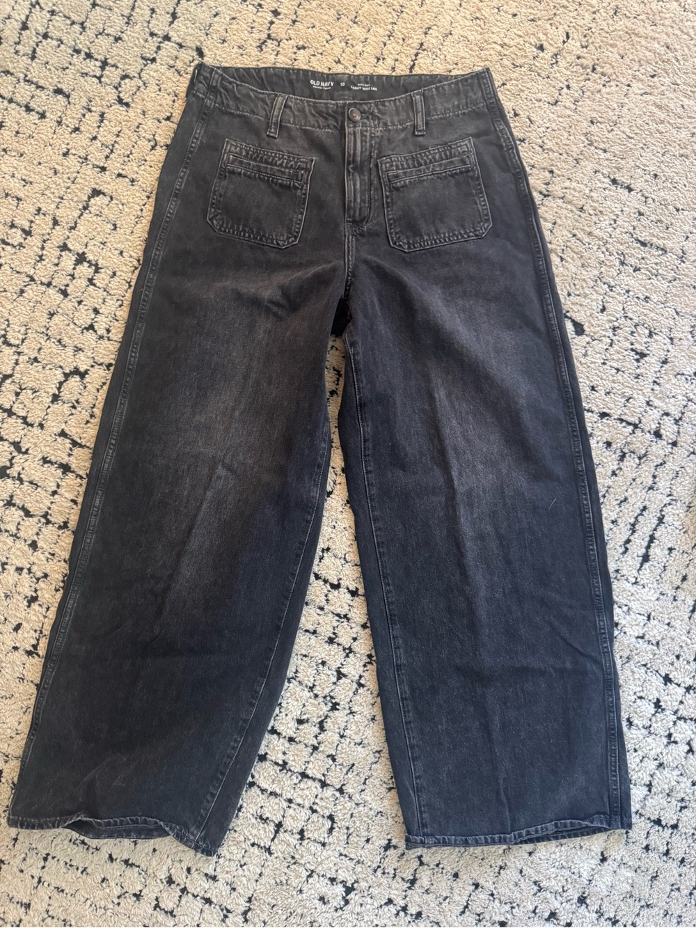 Old navy high rise baggy wide leg jean